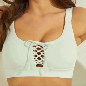 Guess Lace Up Active Sports Bra, size S